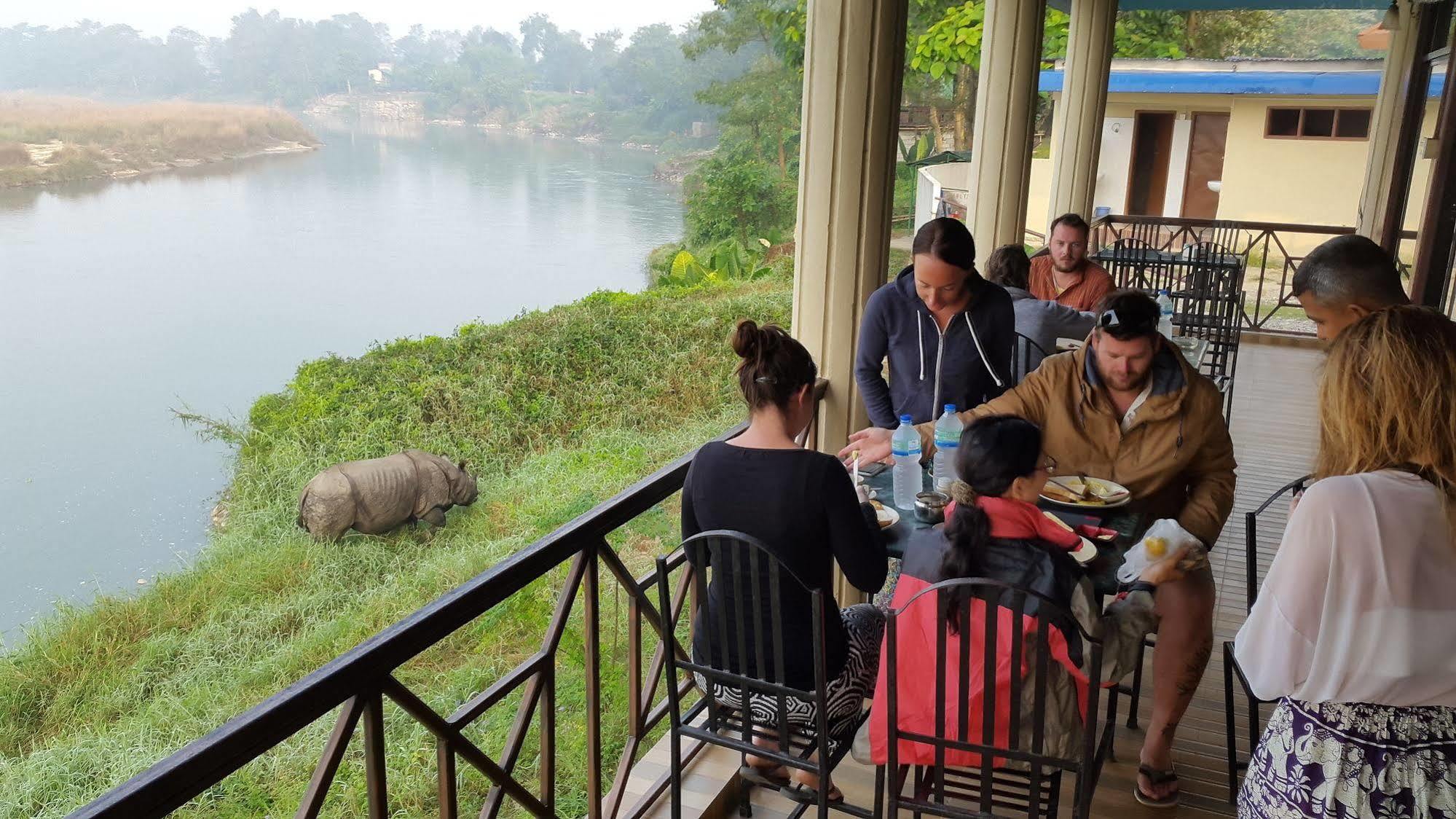 Hotel Wildlife Camp Sauraha Eksteriør billede